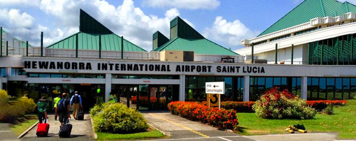 hewanorra international airport at vieux fort